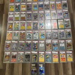 pokemon slab psa graded collection bundle slab vintage modern cheap lot
