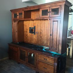 Tv Stand De Madera Sólida $500 