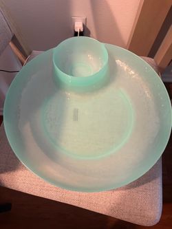 Mint Green Chip and Dip Serving Set