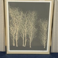 c1970s California Artist Jillian Field (1(contact info removed)) Incredible Tree Serigraph