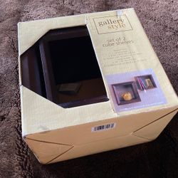 Set Of 2 Cube Shelves