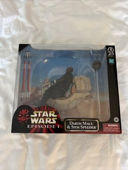 SDCC 2024 Hasbro Star Wars Black Series Darth Maul & Sith Speeder