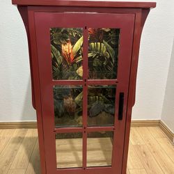Red Display Cabinet 