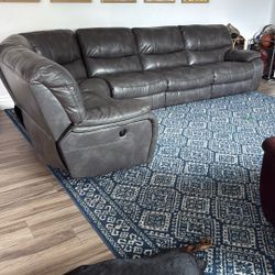 Beautiful Leather Sectional 