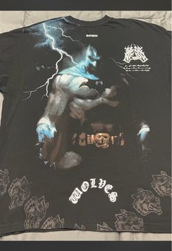 Men's Darc Sport Batman "SIDE BY SIDE" Series Premium Oversized Black Shirt - Size x large