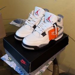 Jordan 4 White Cement 
