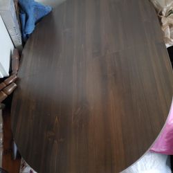 Walnut  Finish Wooden Table and 4 Chairs