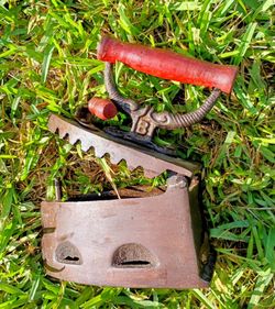 Antique Cast Iron Charcoal Iron