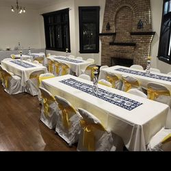 Blue talvara Table runners 13x72 17ct