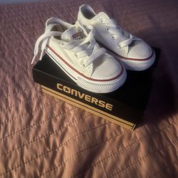 White Infant Converse 