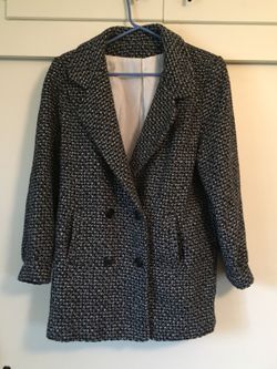 Vintage Women’s Black/Grey Coat