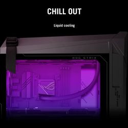 Gaming PC Setup With Table And Chair