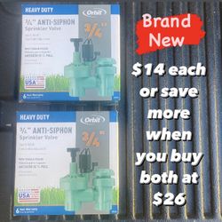 Orbit 3/4 “ Anti -siphon Valve.  New In Box Item .  See Photos For Additional Information .