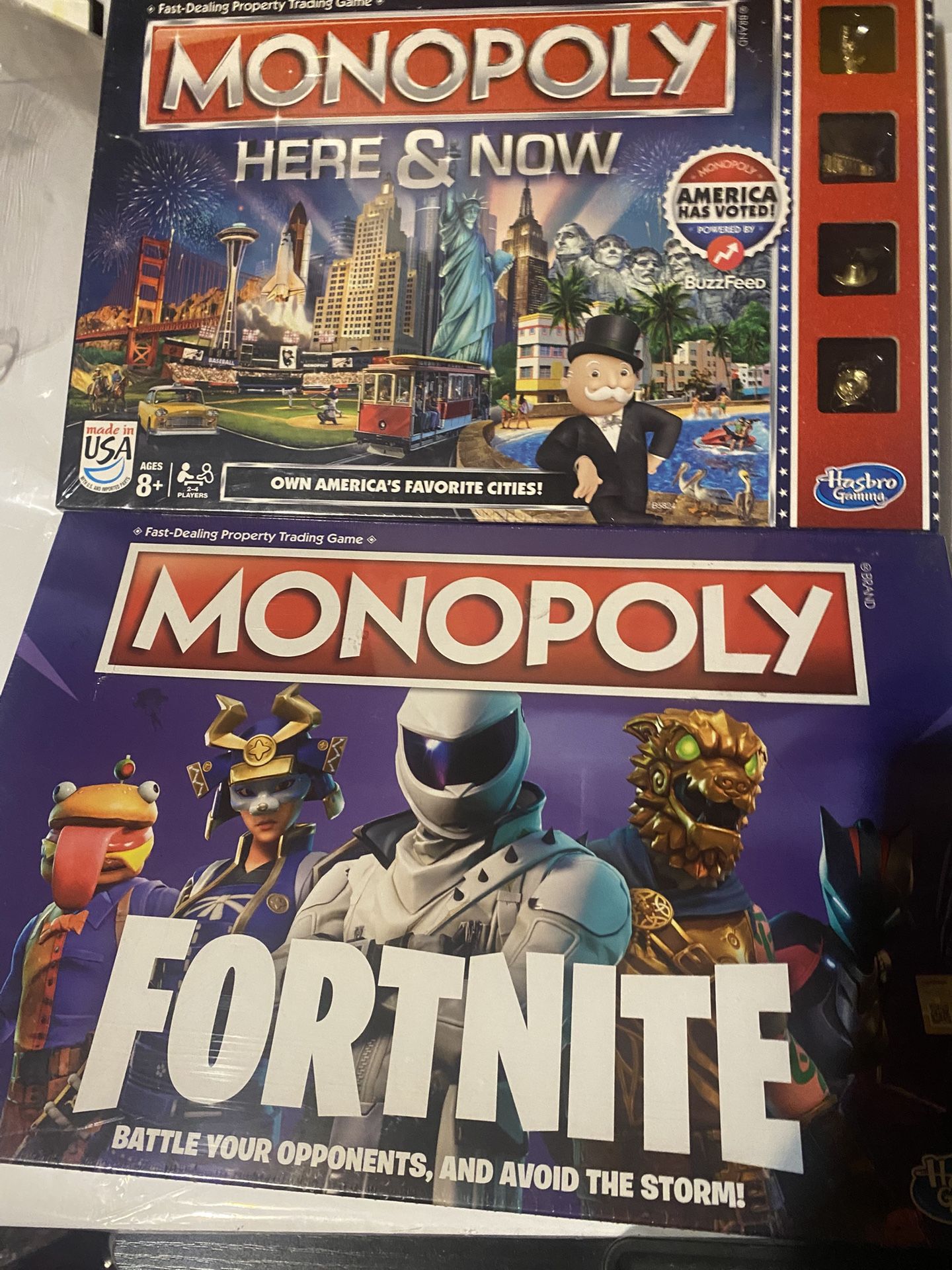 NEW MONOPOLY GAMES — HERE and NOW & FORTNITE