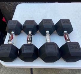 CAP Barbell, 25lb Rubber Hex Dumbbell, Single