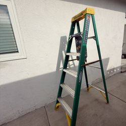 Werner  6 ft. Fiberglass Step Ladder with 225 lb. Load Capacity Type II Duty Rating