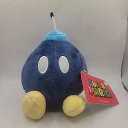 Official Super Mario Bros BOMB Plush Doll BOB-OMB Stuffed Soft Toy Nintendo 7"