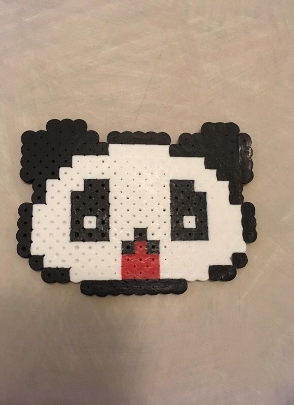 Cute little panda perler beads