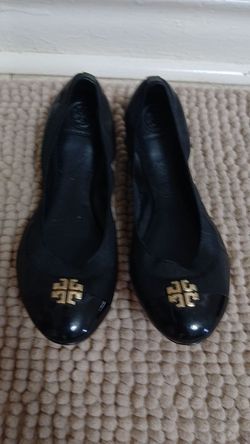 Tory Burch Black Ballet Flats