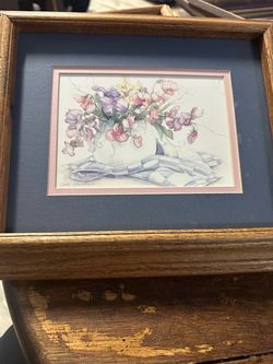 Vintage Jodi Jensen floral watercolor print