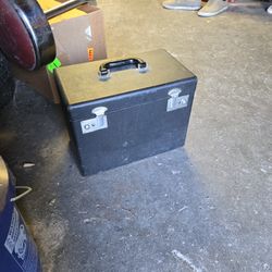 Portable Singer sewing machine. 