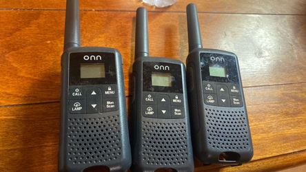 Three walkie-talkies