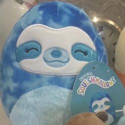 emmi blue tiedye sloth squishmallow 