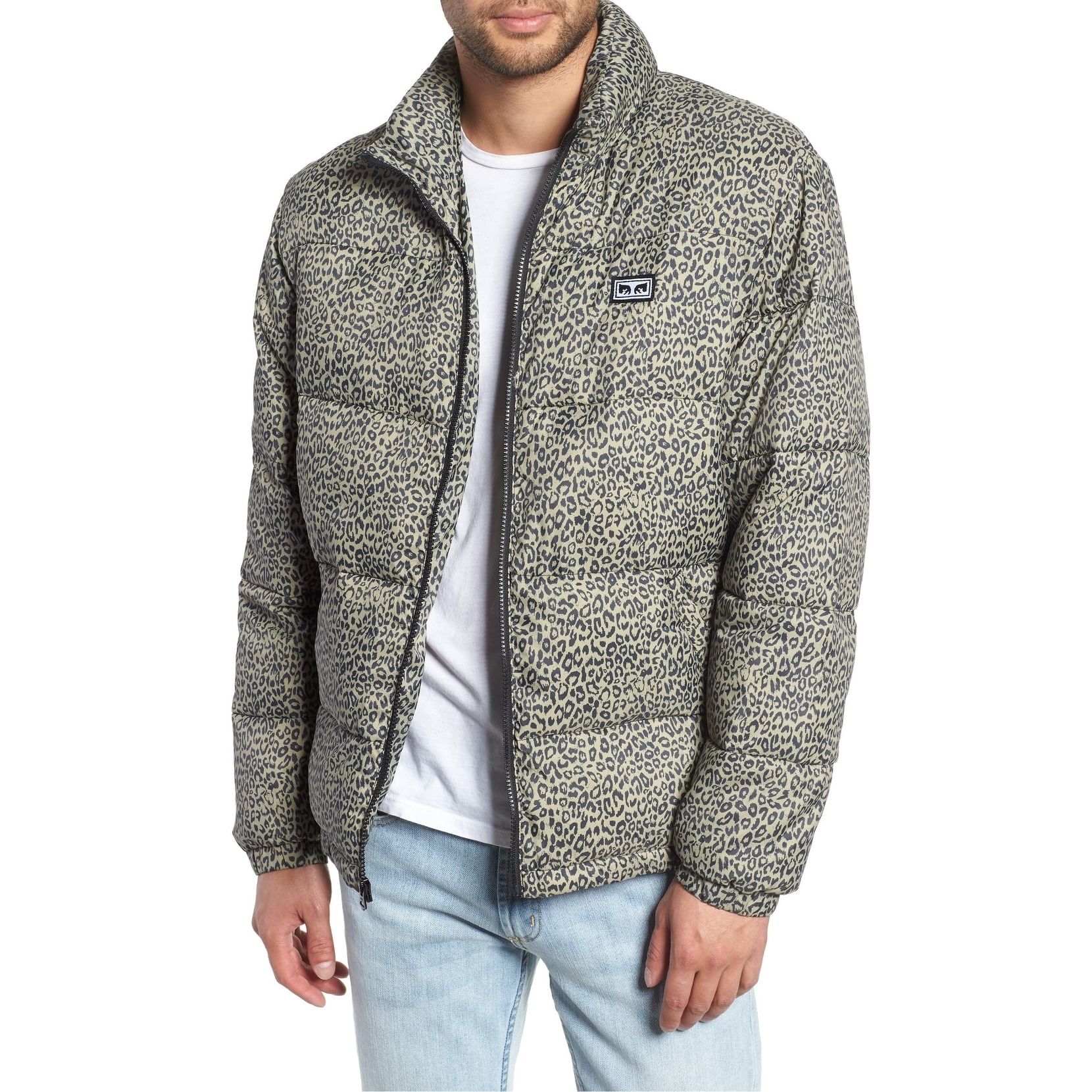Obey cheetah puffer jacket