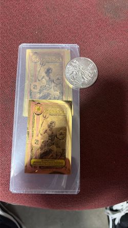 Goldbacks and 1 oz fine silver