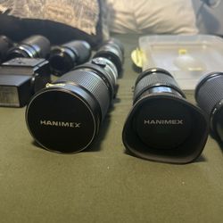 Vintage Camera Lens Collection – Hanimex, Vivitar, Tokina, More