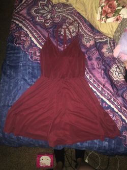 Burgundy romper