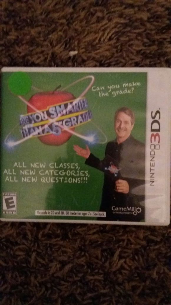 ARE YOU SMARTER THAN A 5th GRADER? (Nintendo 3DS)