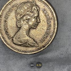 1 Pound Coin Queen Elizabeth 