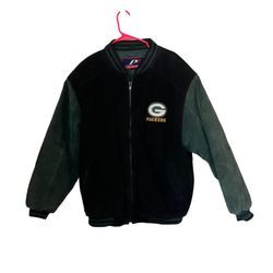 Vintage Pro Player Green Bay Packers suede Bomber Varsity