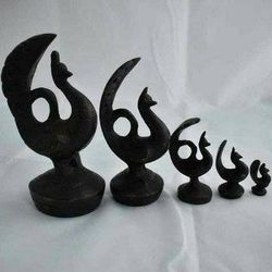 A set of 5 Chinese bronze weights