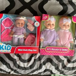 Mini Doll Play Set and Li’l Abbey & Emma