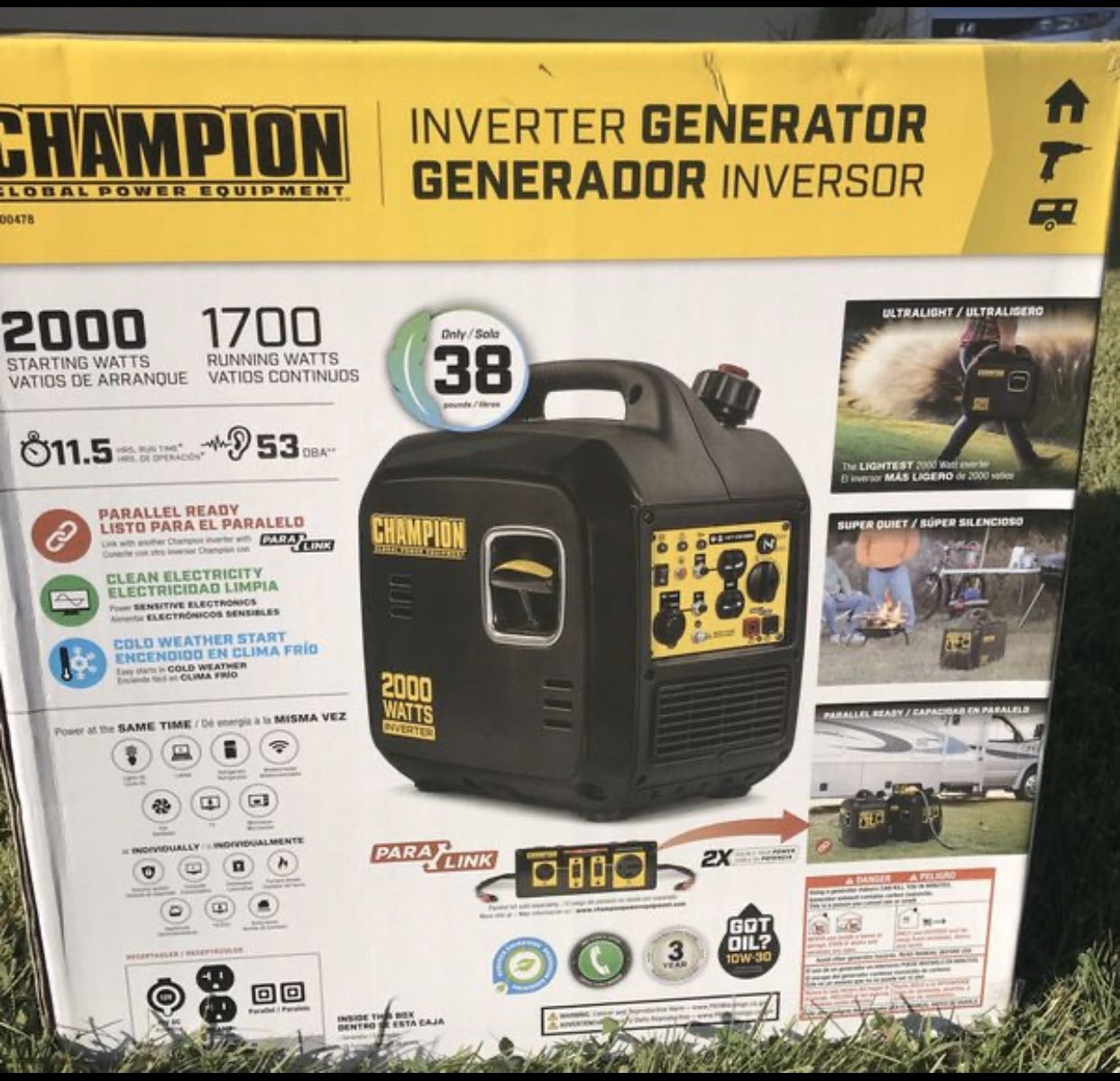 Champion 2000Watt Inverter Generator