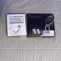 3 Pack Dog Fence, Clippers, And Collar