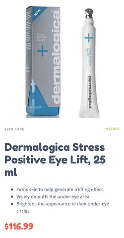 Stress positive eye lift