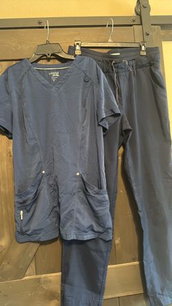 Navy Blue Scrub Set