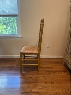 Yellow wood dining chair(s)