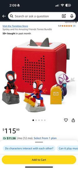 Toniebox Spidey And Amazing Friends Bundle