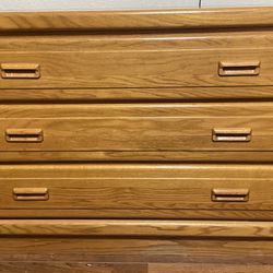 Large Solid Wood Dresser 