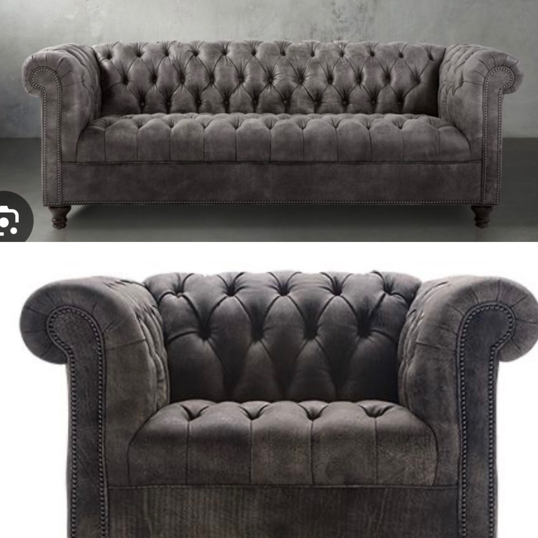 Huge Price Drop Restoration Hardware Arhaus Sofa And 2 Matching Chairs Set