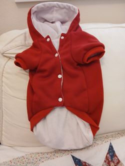 DADAGOU DOG CLOTHING 2 XXLTAN AND PINK & VERY SOFT, 1 PINK M TURTLE NECK SWEATER, 1 RED HOODIE FOR ALL 4