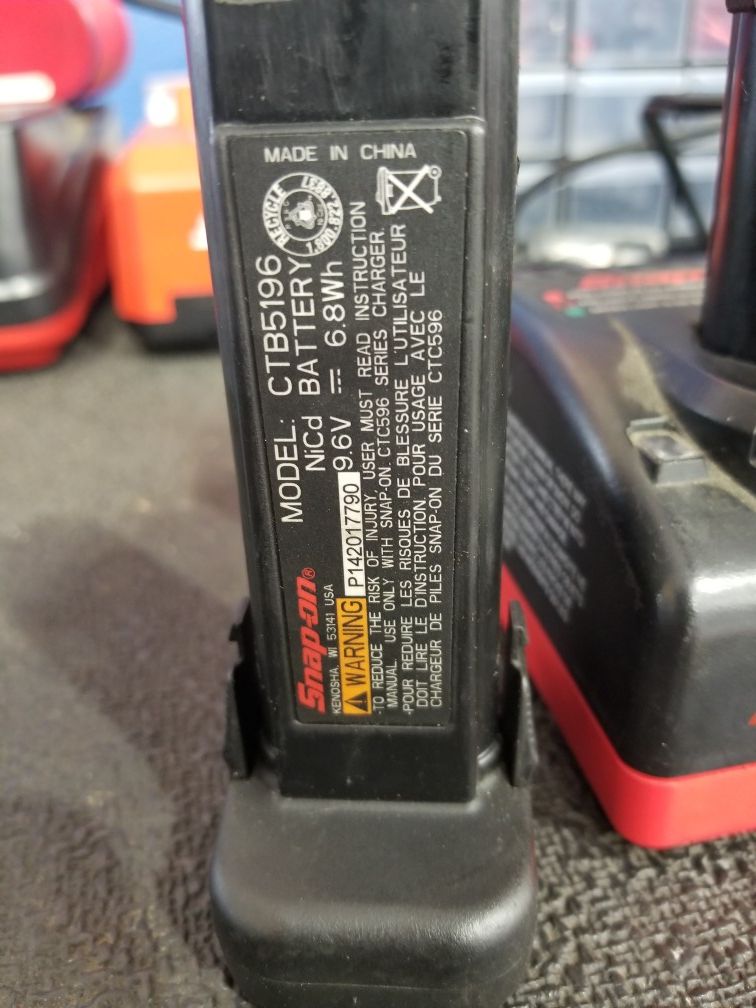 Snap on 9 volt battery and charger