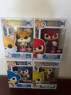 Funko Pop! | Sonic the Hedgehog (Sonic, Tails, Knuckles, Super Sonic)