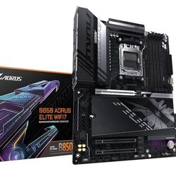 GIGABYTE B850 AORUS Elite WIFI7 AMD AM5 LGA 1718 Motherboard, ATX, DDR5, 3X M.2, PCIe 5.0, USB-C, WIFI7, 2.5GbE LAN, EZ-Latch,