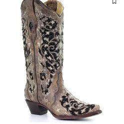 CORRAL WOMEN'S EMBROIDERED WESTERN BOOTS - SNIP TOE 
