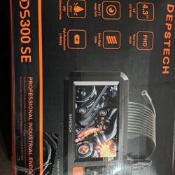 DEPSTECH Industrial Borescope Tool & 4.3" IPS Screen, Bluart 3.0 Tech, HD Digital Endoscope Camera Lights, IP67 Inspection Camera, 16.5FT Semi-Rigid D